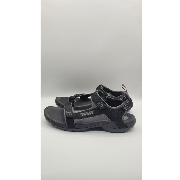 Teva Minam Hiking Sandals Mens 12 Black Gray Spider Rubber Trail Outdoor 4289 main image 5
